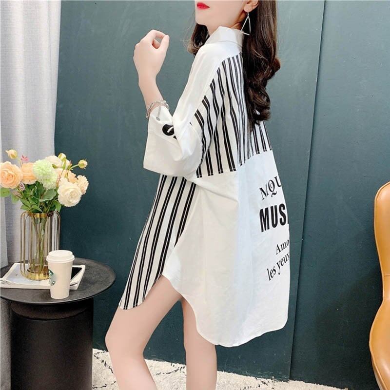 個性的なデザイン 切り替え 着心地抜群 プリント Tシャツ カットソー＜S-3629＞