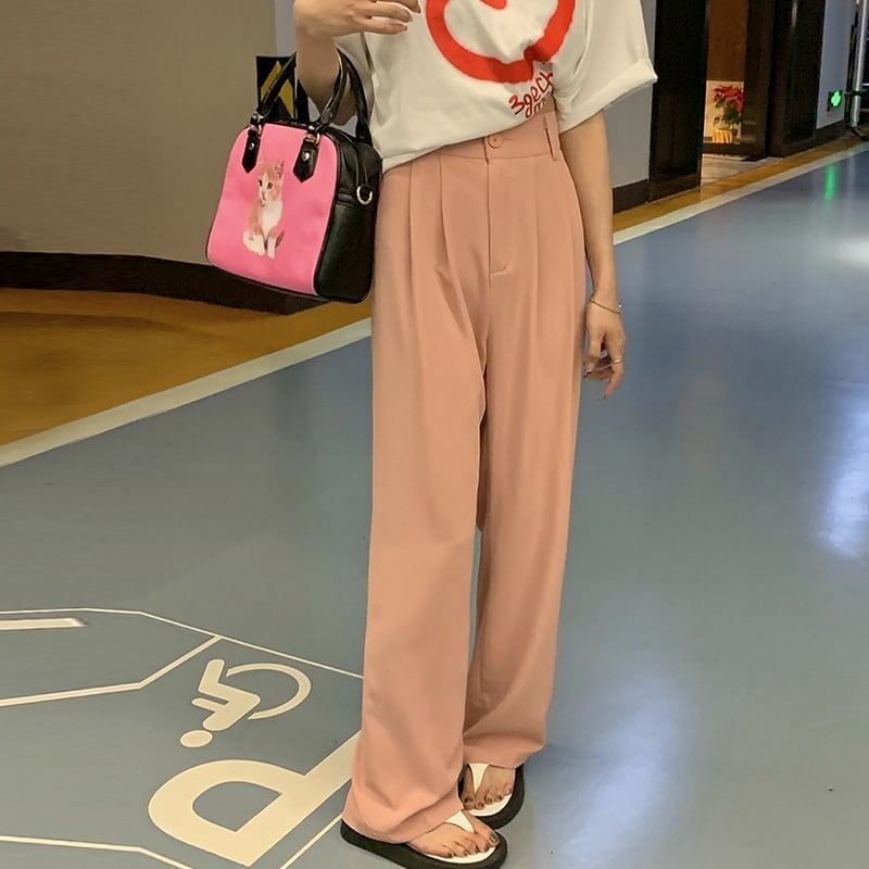 オシャレ度満点 3色選択可 好感度満載 無地 パンツ ボトムス＜S-3081＞