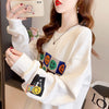スタイリッシュ 切り替え 一目惚れ プリント Tシャツ カットソー＜S-3648＞