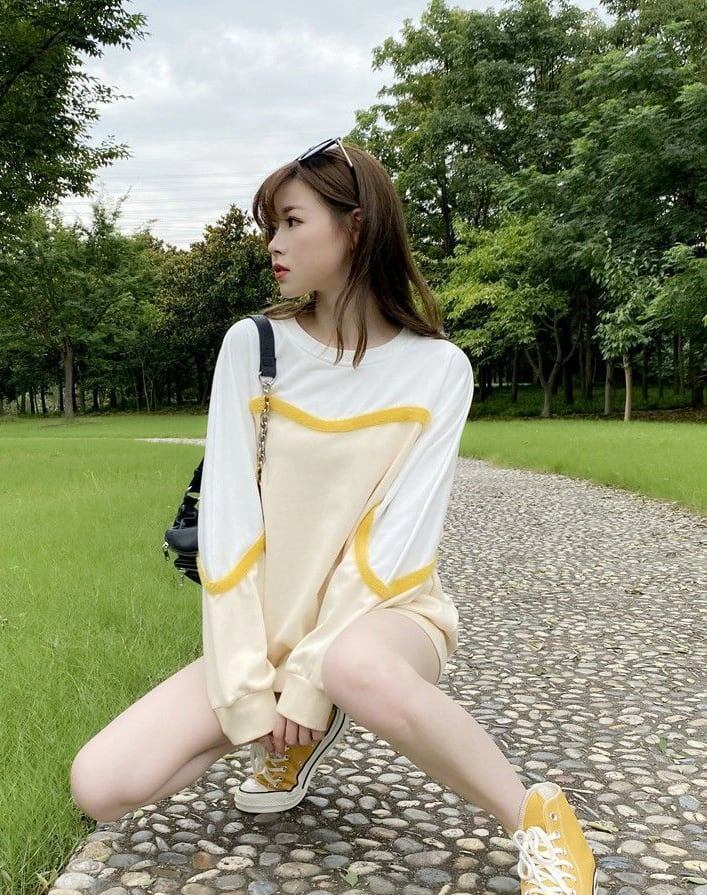 好感度UP シンプル カジュアル スウェット<S-8098>