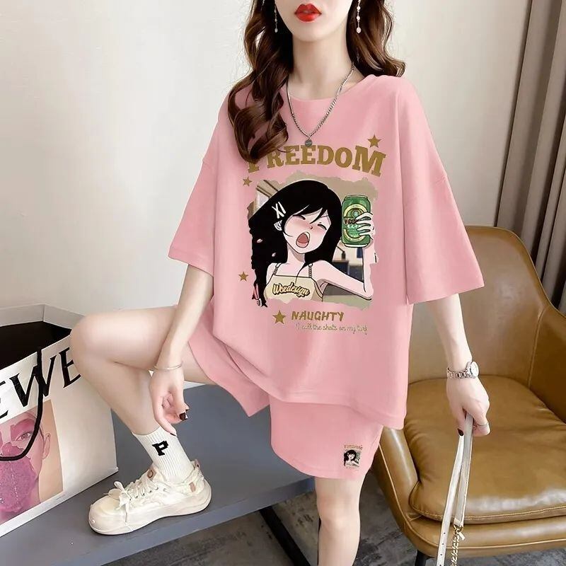 超人気 真夏も快適 話題沸騰中 カジュアル 全4色 半袖 Tシャツ ショートパンツ セットアップ ＜S-9129＞