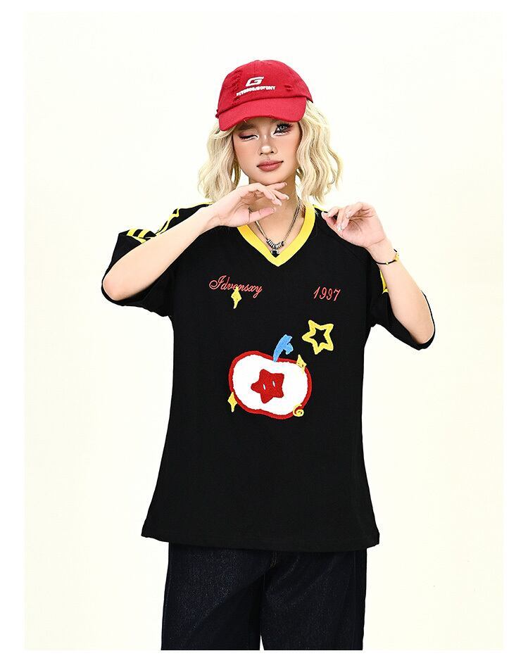 売り切れ必至 早い者勝ち 絶対流行 カジュアル 2色選択 Tシャツ<S-11545>