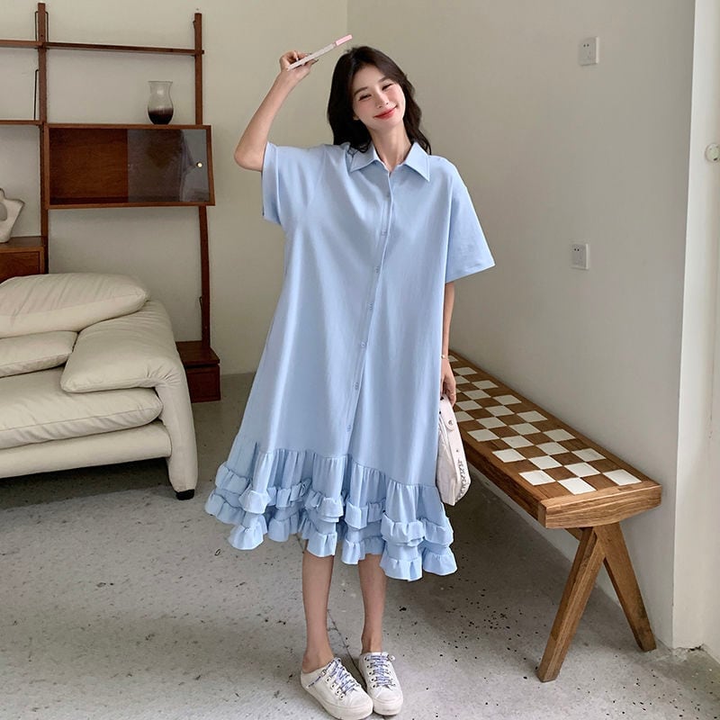 コーデ要らずで抜け感を演出！ 切り替え 上品な大人可愛い ワンピース<S-9033>