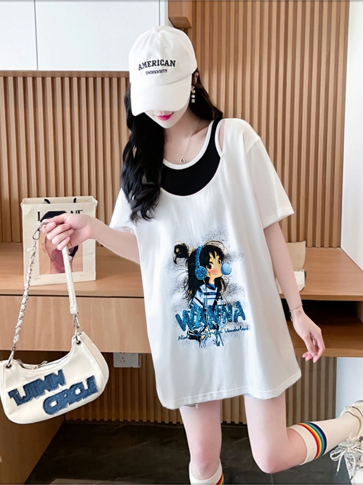 キュート 美人度アップ おすすめ 好感度UP カジュアル 全4色 半袖 Tシャツ ＜S-11157＞