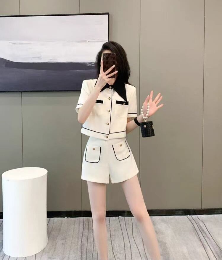 美人度アップ エレガント 絶対流行 上質 半袖Ｔシャツⅹパンツセット<S-6609>