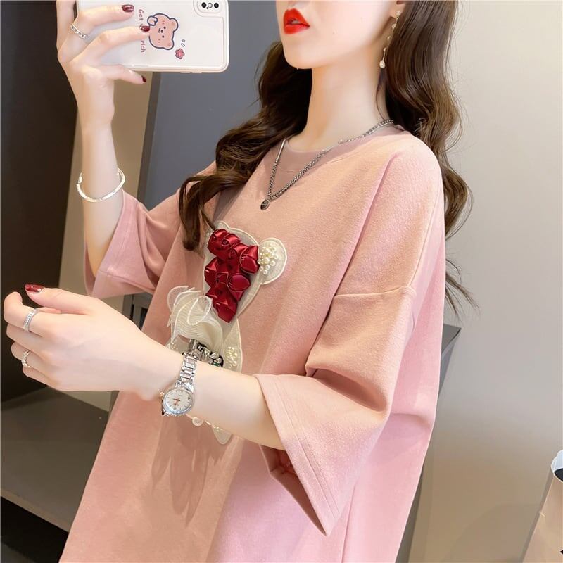 デザインセンス重工業立体パターンベアーズニューアイロンダイヤメッシュ半袖Tシャツ<S-2916>