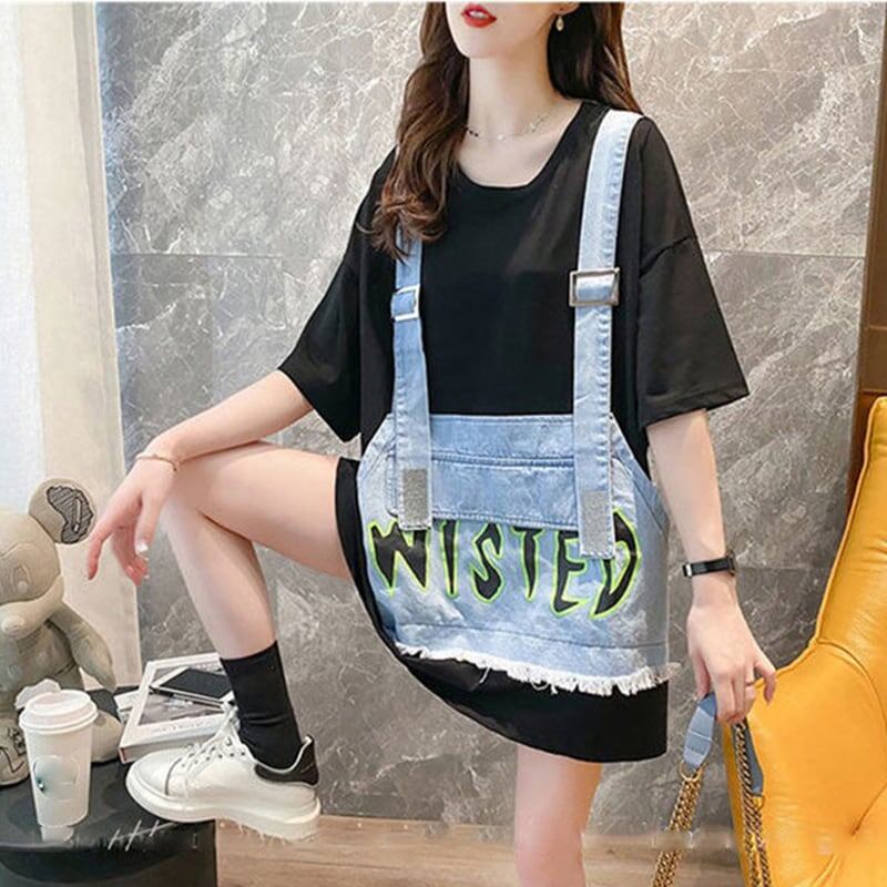 個性的なデザイン 3色選択可 一目惚れ Tシャツ カットソー＜S-3056＞