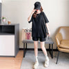 着心地抜群 切り替え 女性力を高める Tシャツ＋ショートパンツ セットアップ＜S-3553＞