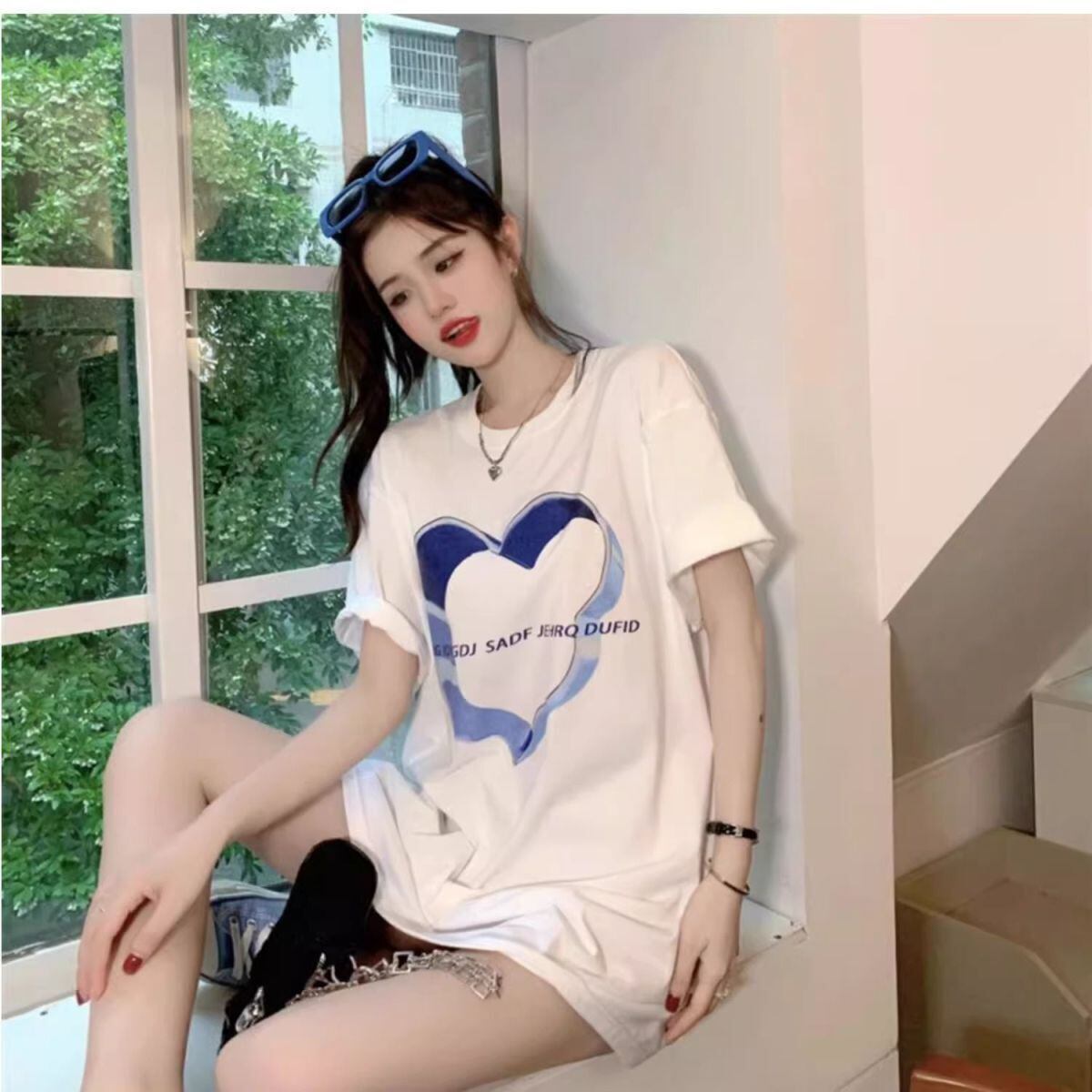 売り切れ必至 カジュアル 上質 ファッション プリント 半袖Tシャツ＜S-8586＞