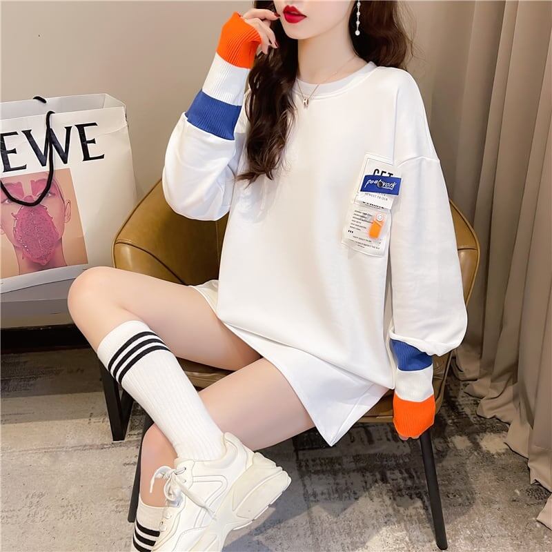 美感いっぱい 切り替え 好感度満載 プリント Tシャツ カットソー＜S-3669＞