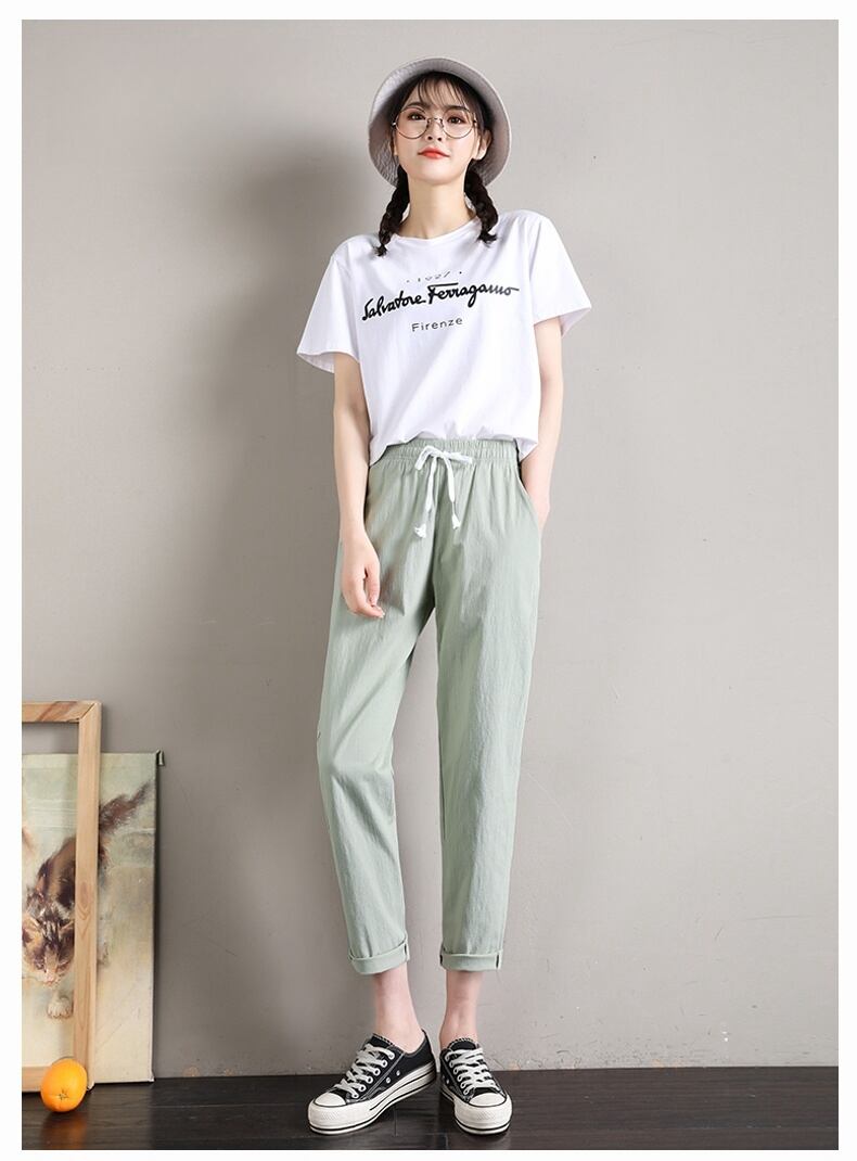 定番シンプル  ファッション ゆったりパンツ<S-6541>