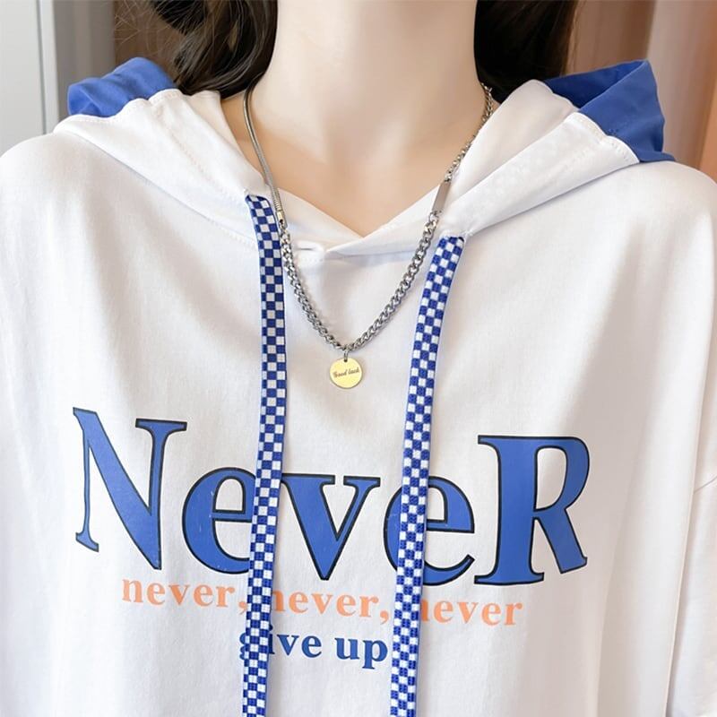 カジュアル 切り替え オシャレ度満点 プリント Tシャツ カットソー＜S-3656＞