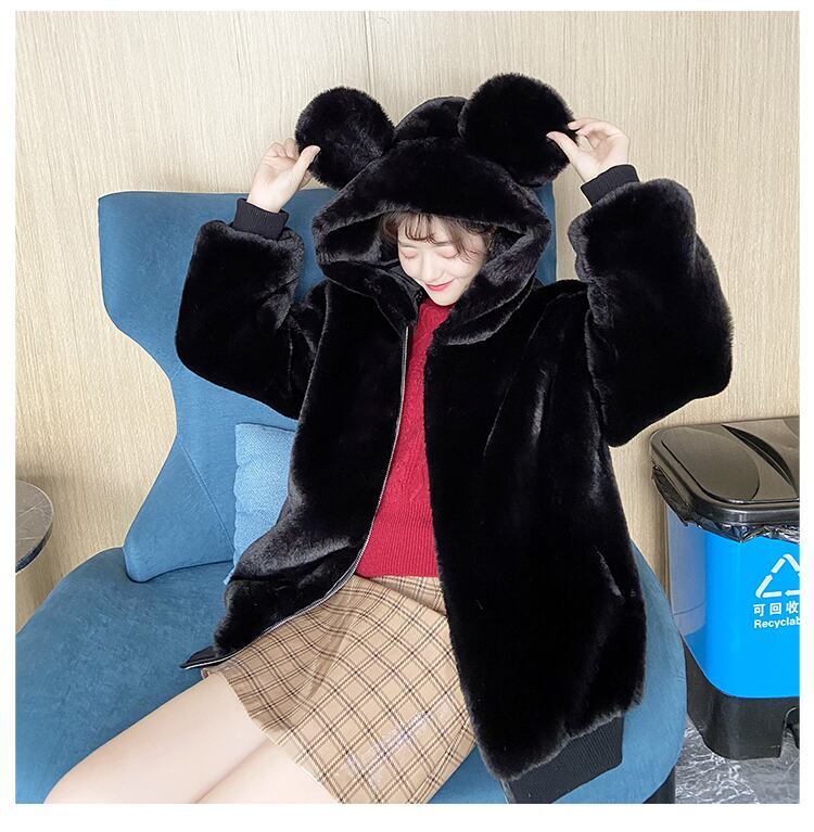 大人可愛いもこもこボアパーカー全3色トップス<S-4431>