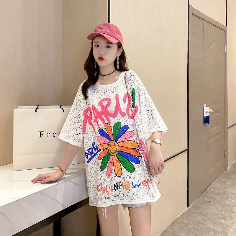 美人度アップ ゆったり スウィート 半袖Tシャツ＜S-8130＞