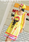 軽い生地が夏にぴったり！ ノースリーブ プリント全2色 Tシャツ カットソー＜S-11359＞