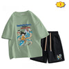 今季マストバイ  ファッション男女兼用 半袖Ｔシャツⅹパンツセット全6色<S-6537>