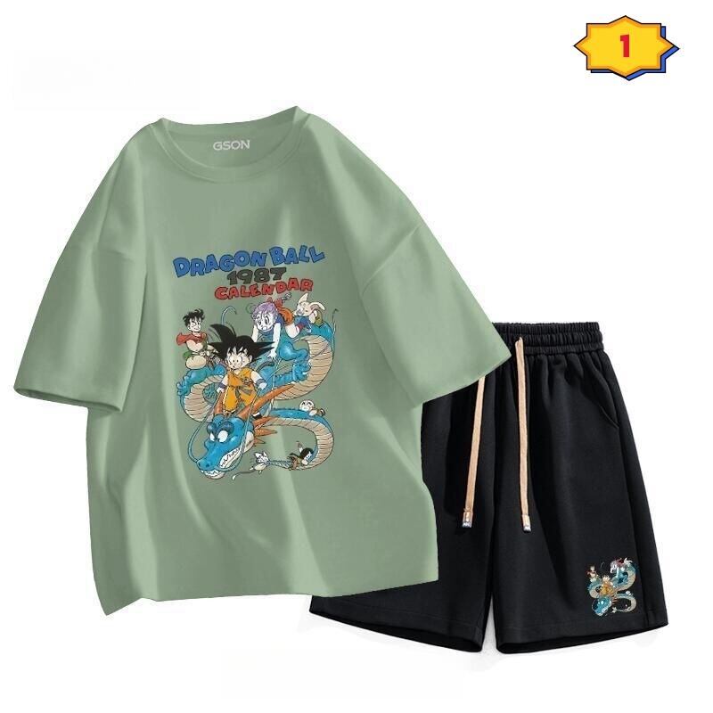 今季マストバイ  ファッション男女兼用 半袖Ｔシャツⅹパンツセット全6色<S-6537>