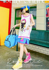 軽い生地が夏にぴったり！ ノースリーブ プリント全2色 Tシャツ カットソー＜S-11359＞