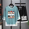 男女兼用 プリント Tシャツ & ショーツ セットアップ S-13269