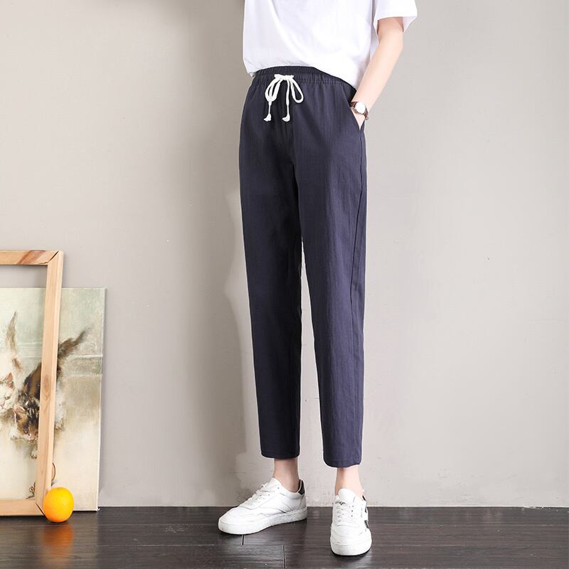 定番シンプル  ファッション ゆったりパンツ<S-6541>