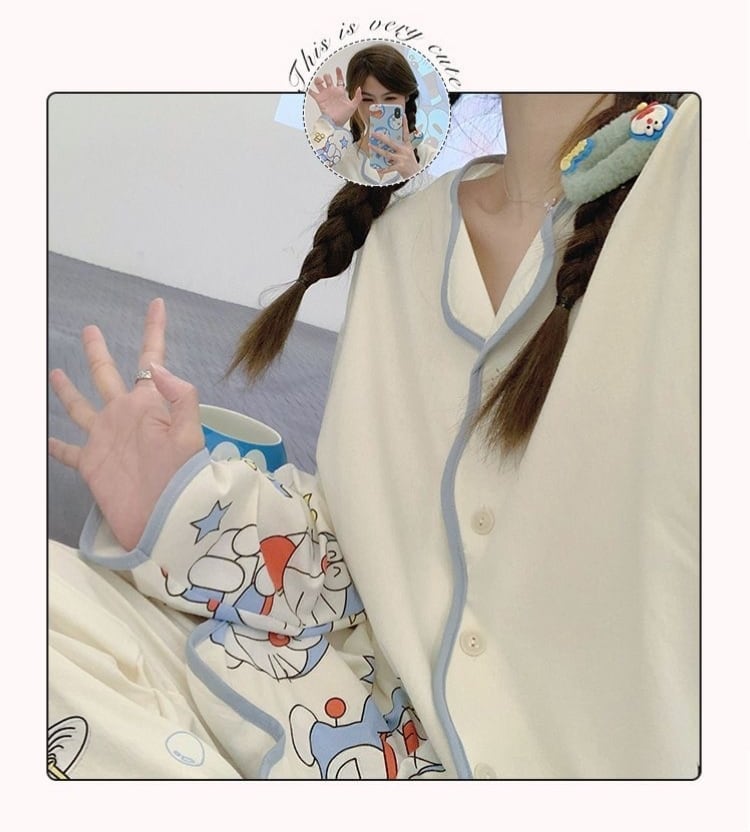 トップス+パンツセット パジャマ 組み合わせやすい <S-6018>
