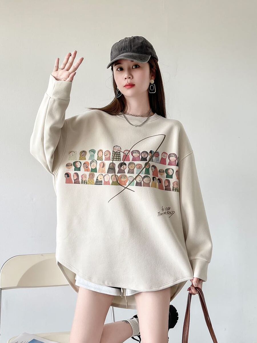 着回し力抜群 sweet系可愛い オシャレデザイン スウェット<S-10565>