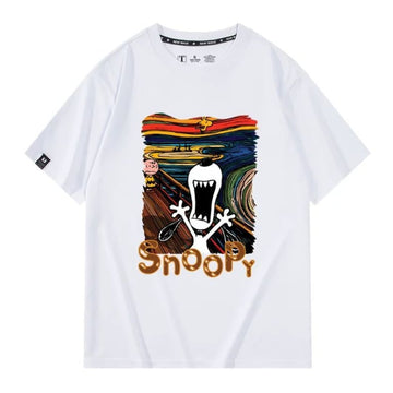 男女兼用 人気 プリント 半袖 Tシャツ <S-13156>