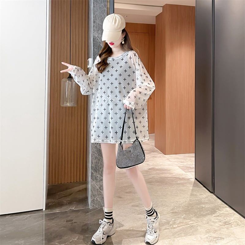 着心地抜群 ラウンドネック 女性力を高める Tシャツ カットソー＜S-3045＞
