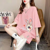 今季マストバイ  大人可愛い キュートスウィートパーカー<S-5285> 半袖Ｔシャツⅹパンツセット全3色 <S-8202>