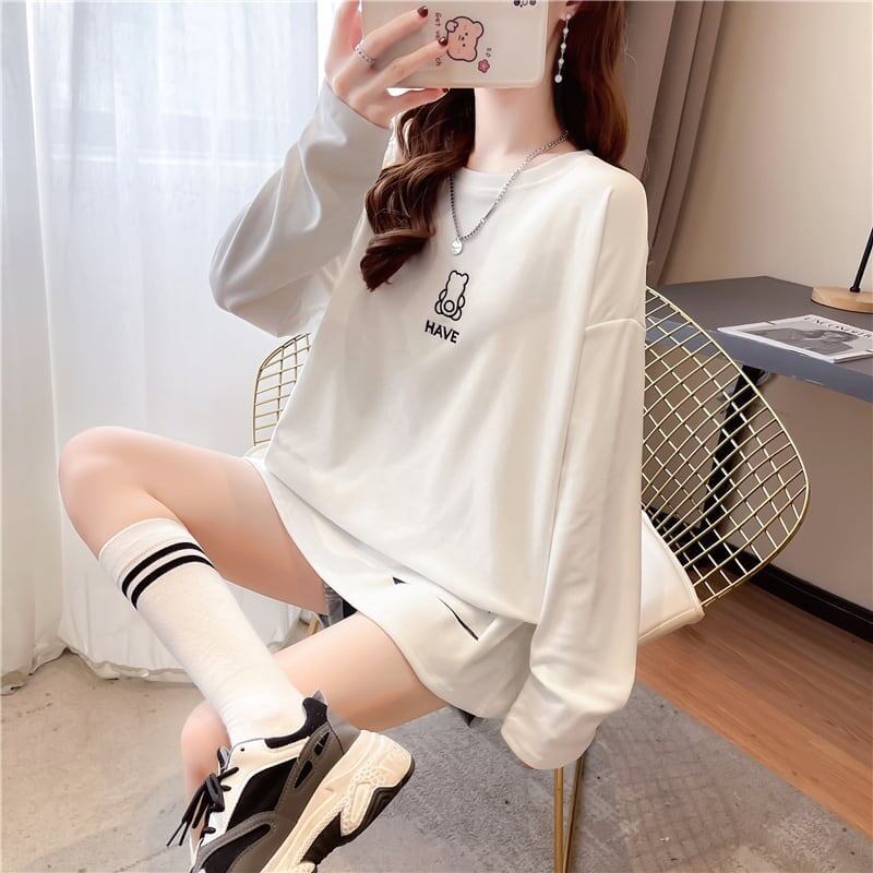 着心地抜群 切り替え 一目惚れ プリント Tシャツ カットソー＜S-3662＞