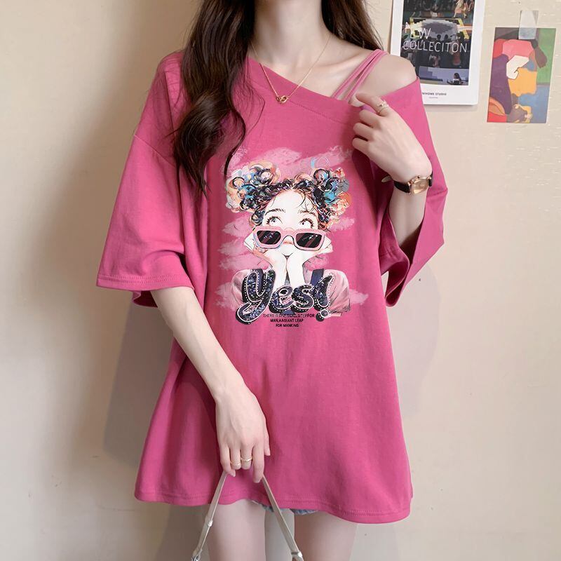 美人度アップ カジュアル キュート 全3色 半袖Tシャツ カットソー ＜S-8613＞