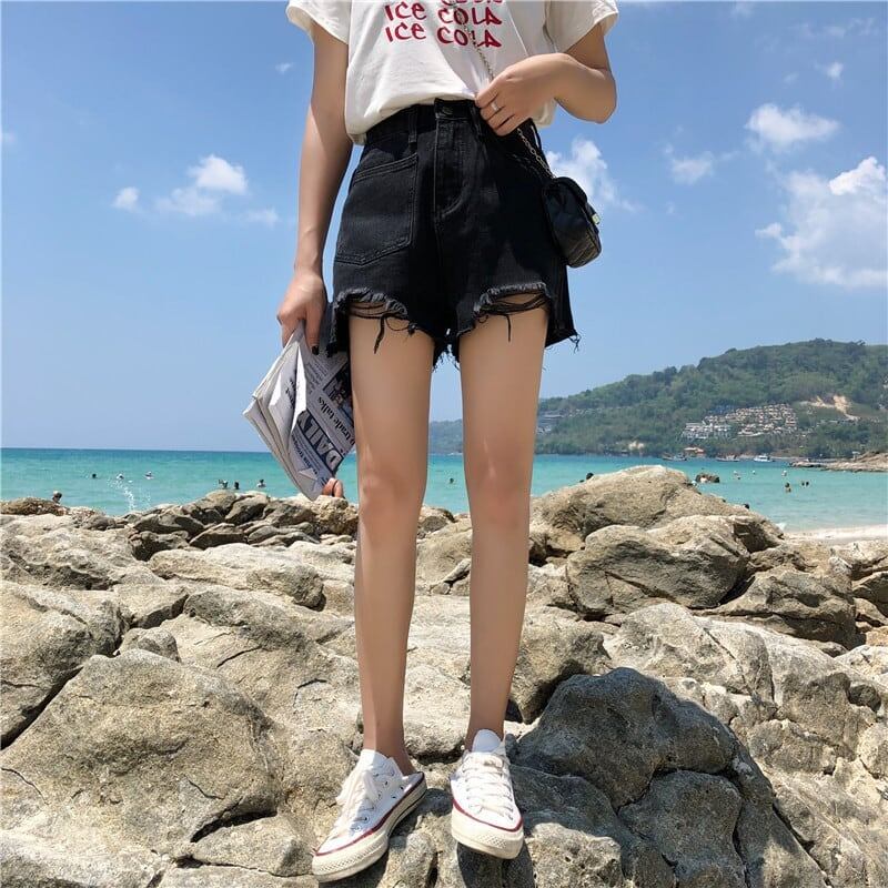 清涼感たっぷり ハイウエスト 美腿効果抜群 パンツ ボトムス＜S-3304＞