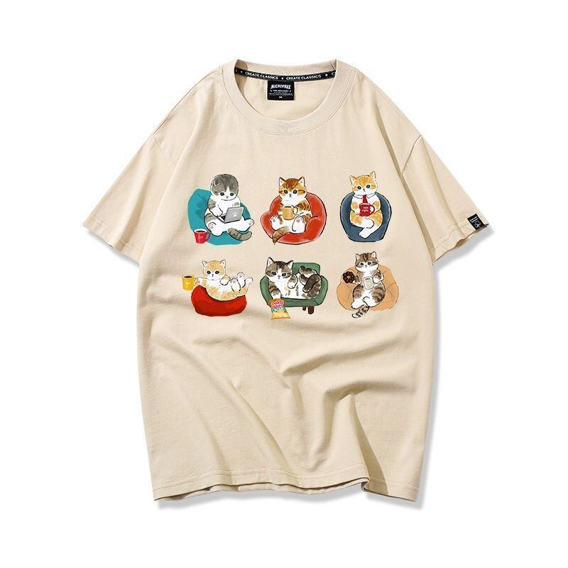 大好評 着心地良い 定番シンプル カジュアル プリント 全8色 半袖Tシャツ<S-9314>