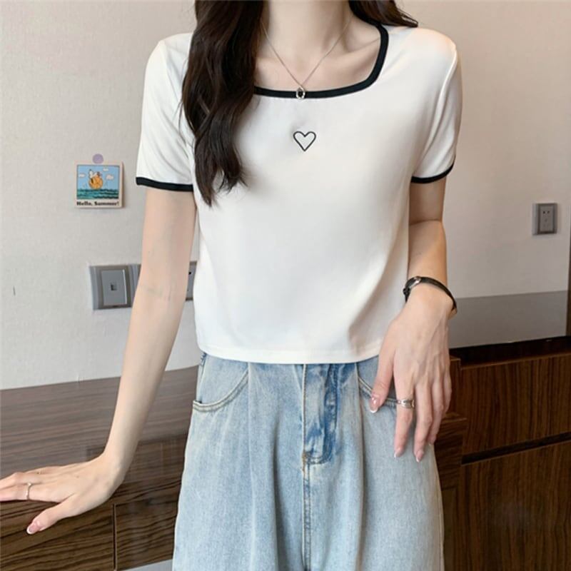 スリム 切り替え スタイリッシュ Tシャツ カットソー＜S-3449＞