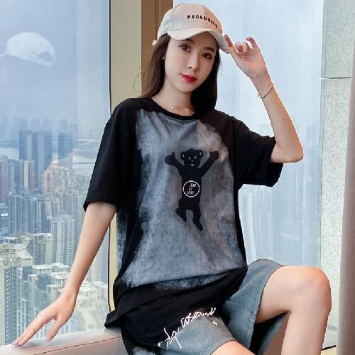 数量限定 ファッション 個性派 半袖Ｔシャツⅹパンツセット全4色<S-8783>