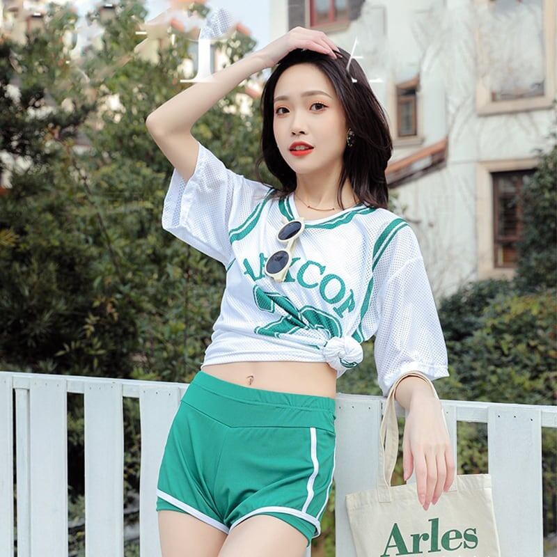 ファッション シャツ＋ジャケット＋ショートパンツ 美人度アップ 3点セット 水着＜S-3433＞
