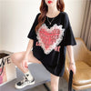 個性的なデザイン 切り替え 今季大好評 プリント Tシャツ カットソー＜S-3410＞