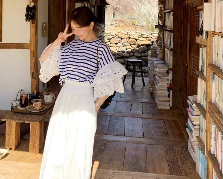 定番シンプル 大人可愛い 美人度アップ 早い者勝ち カジュアル 共2色 Tシャツ<S-12150>