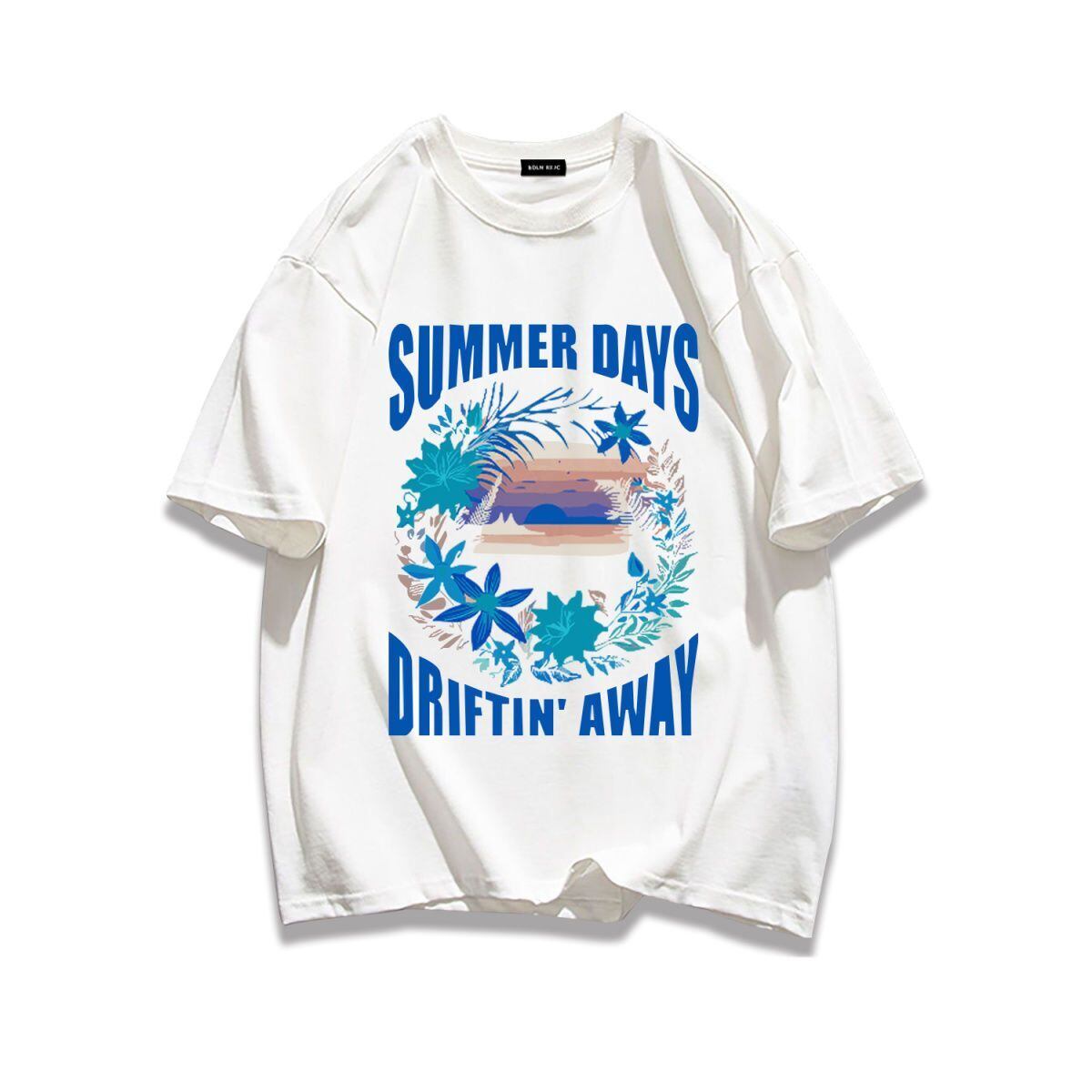 柔らかな肌触りで着心地も楽ちん アバンギャルド カジュアル プリント 全7色 半袖 Tシャツ <S-9263>
