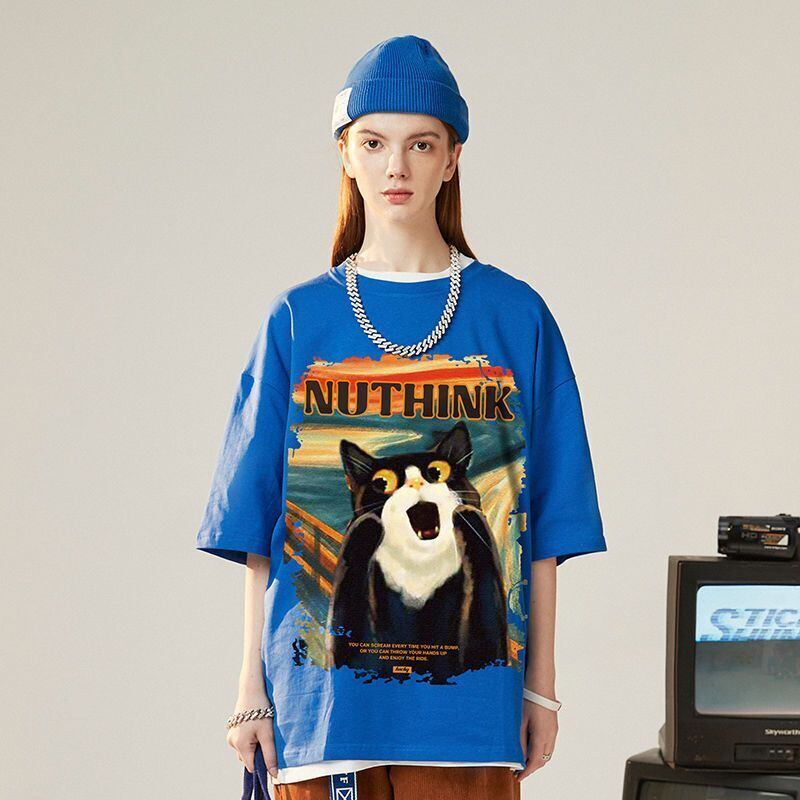 絶対欲しい デザイン性抜群 売り切れ必至 ファッション プリント 4色選択 半袖Tシャツ＜S-9293＞