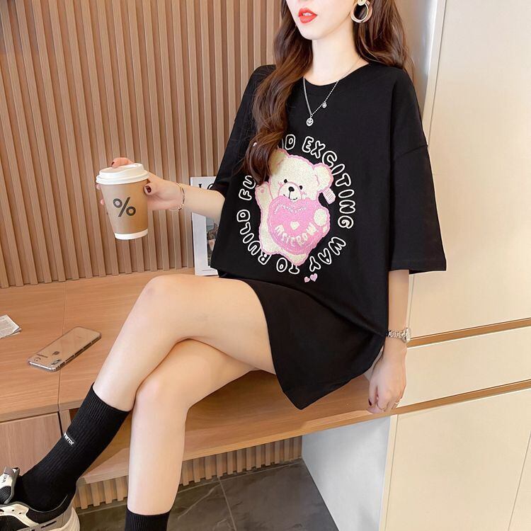 美人度アップ 好感度UP 海外トレンド カジュアル 全3色 半袖 Tシャツ ＜S-11641＞