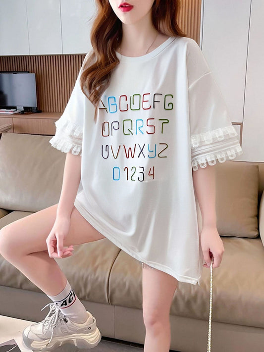 美人度アップ カジュアル 好感度UP 全4色 半袖 Tシャツ ＜S-11048＞