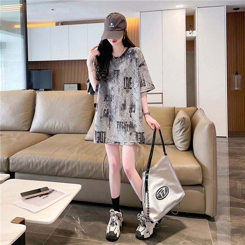 話題沸騰中 カジュアル 個性派 プリント ゆったり 半袖Tシャツ＜S-8572＞