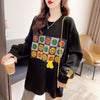 スタイリッシュ 切り替え 一目惚れ プリント Tシャツ カットソー＜S-3648＞