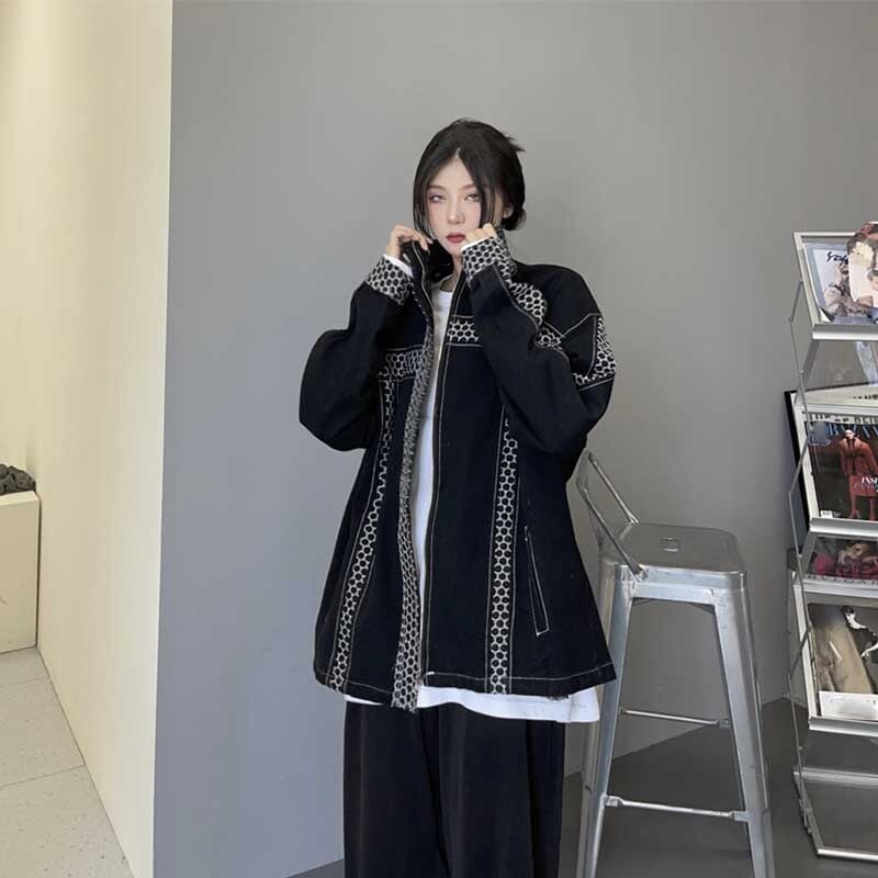 カジュアル 切り替え オシャレ度満点 長袖 ジャケット ブルゾン アウター＜S-2808＞