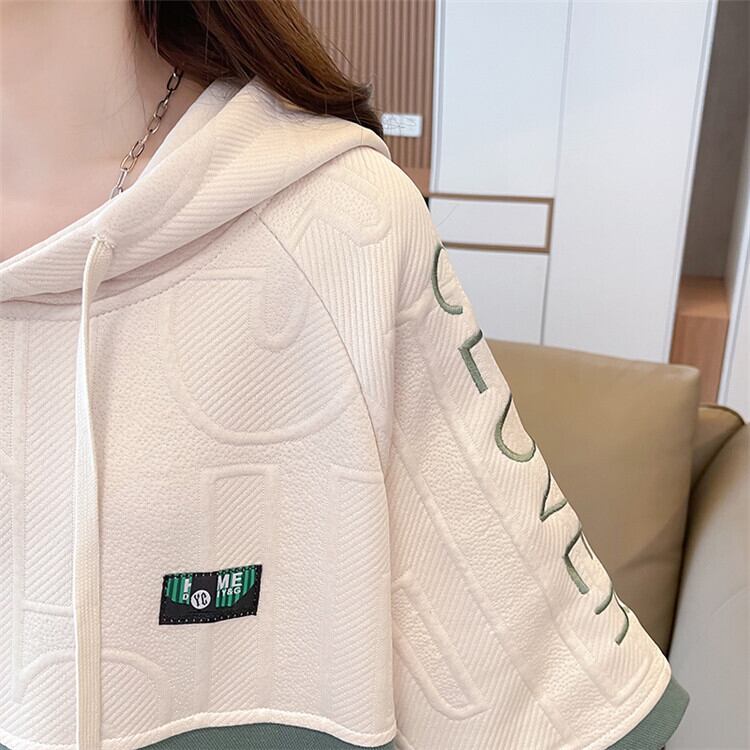 高級感 帽子付き 半袖 Tシャツ スウェット ＜S-8640＞