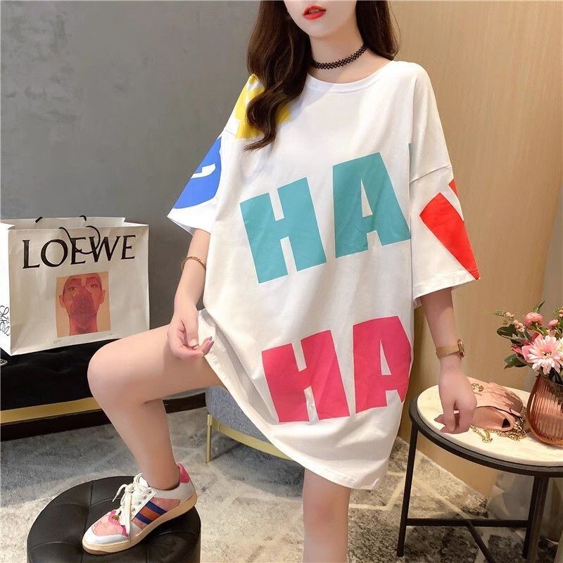新商品 カジュアル 話題沸騰中 ルーズ プリント 全3色 半袖Tシャツ<S-8721>
