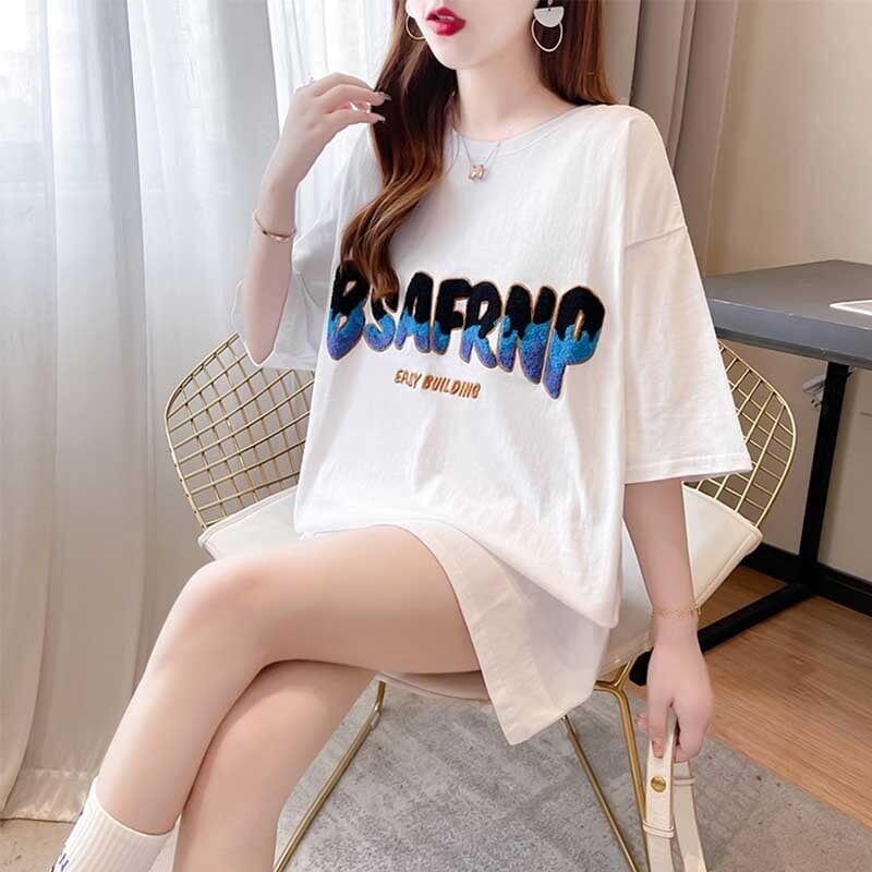 スタイリッシュ アルファベット 一目惚れ Tシャツ カットソー＜S-3168＞