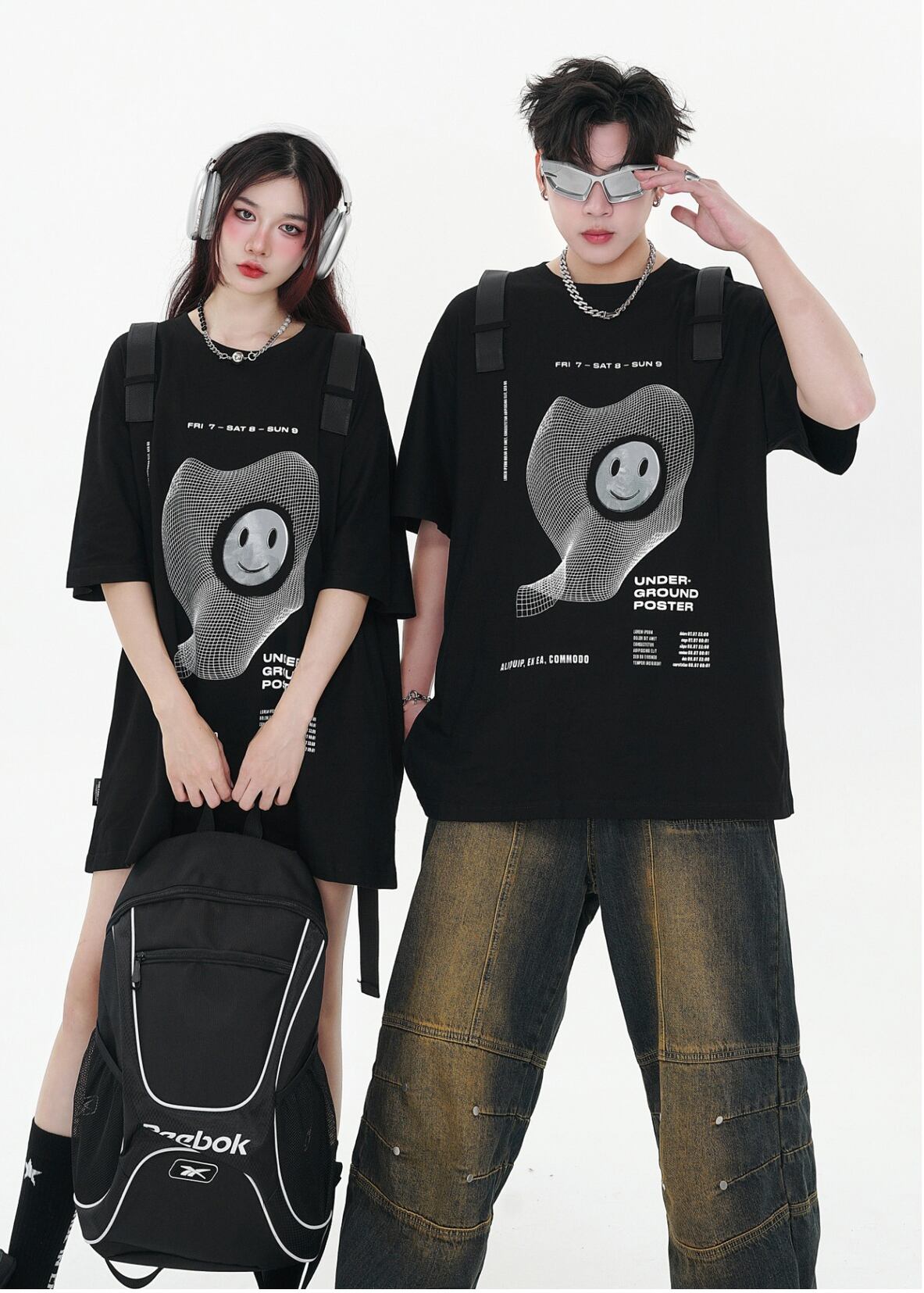 話題沸騰中 特別デザイン スタイルアップ効果抜群 ゆったり 男女兼用 半袖Tシャツ＜S-9060＞