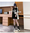 絶対流行 一目惚れ 個性的なデザイン 2色選択可 プリント Tシャツ カットソー＜S-8279＞